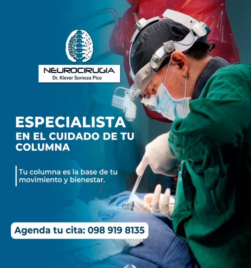 Arte informativo para Dr. Klever Sornoza